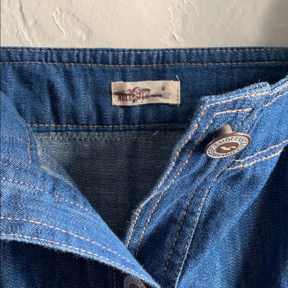 NWOT Denim Hollister Byron Down Dress - Picture 3 of 4